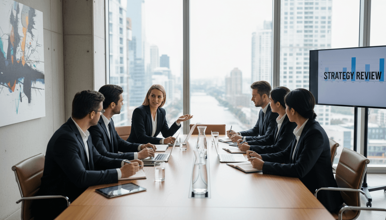 Professional recruiter in a modern office